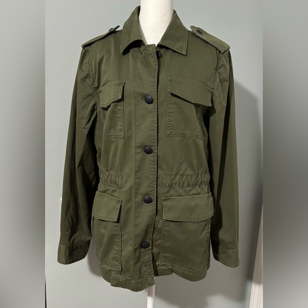 Banana Republic  Military-Style Utility Jacket Green Olive Size M